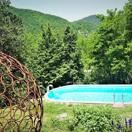 With 2 Bedrooms In With Wonderful Mountain View Private Pool Furnished Garden * Casola Valsenio